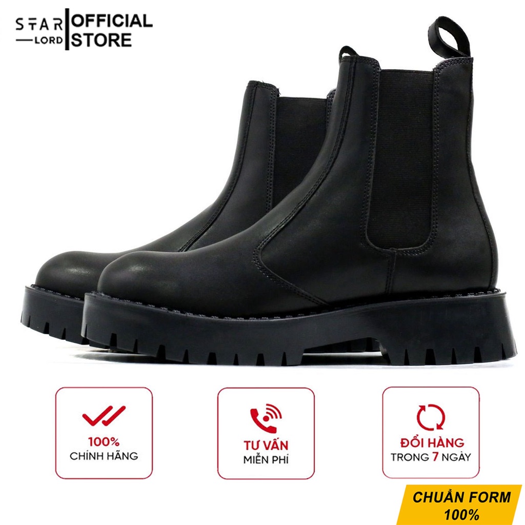 Giày Chunky Boots đế cao da tốt chống nhăn có may đế SL1113 StarLord