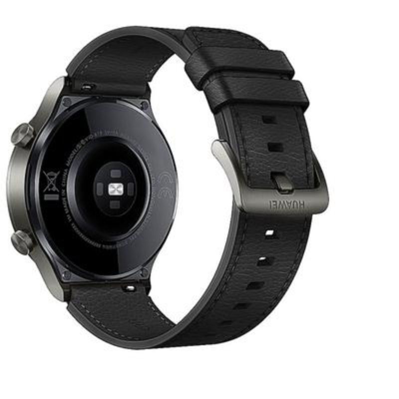 Dây Đeo Thay Thế Bằng Da Mềm Màu Đen 22mm Cho Đồng Hồ HUAWEI Watch Gt 2 3 pro 2e 46mm HUAWEI Watch 3 pro