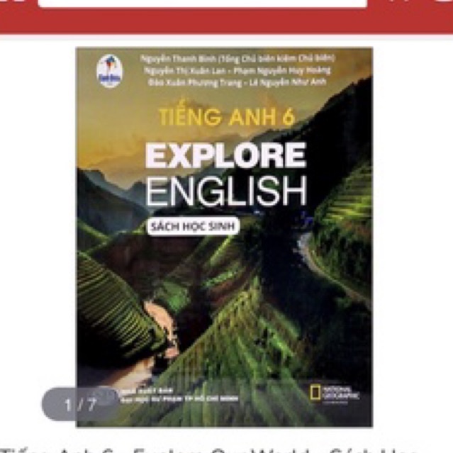 Tiếng Anh 6  kèm bút chì