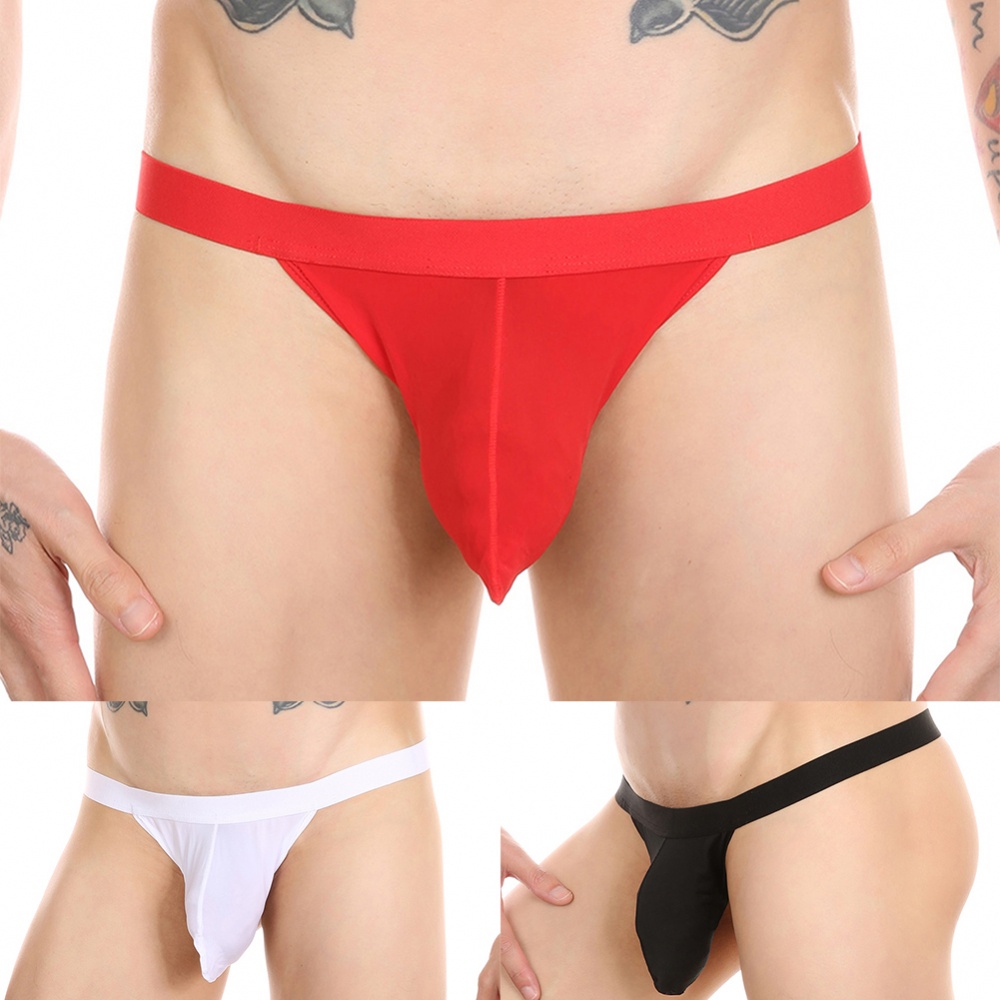 Men Sexy G-String Underpants Pouch Low-Waist Backless Thongs Jockstrap Underwear