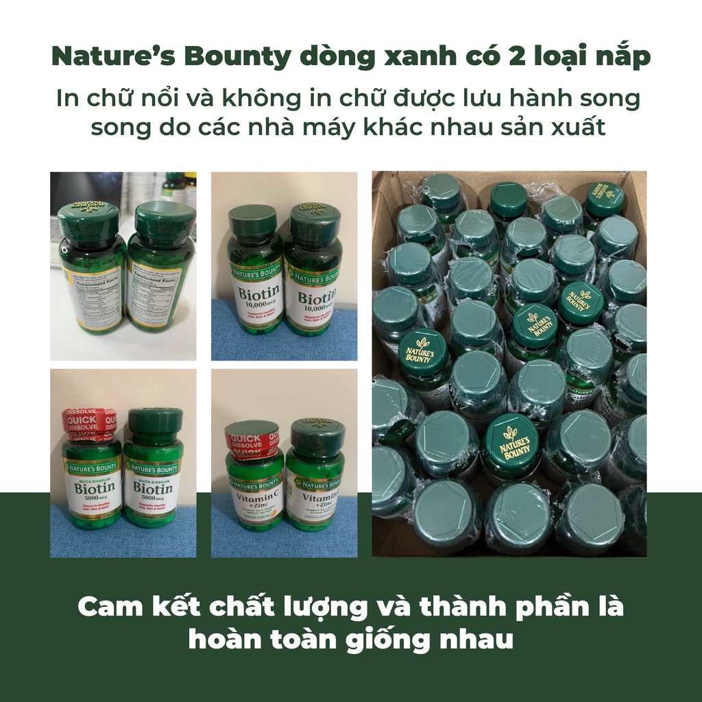 Vitamin B tổng hợp NATURE'S BOUNTY - Tăng cường năng lượng, hỗ trợ miễn dịch, đẹp da tóc móng - 150 viên