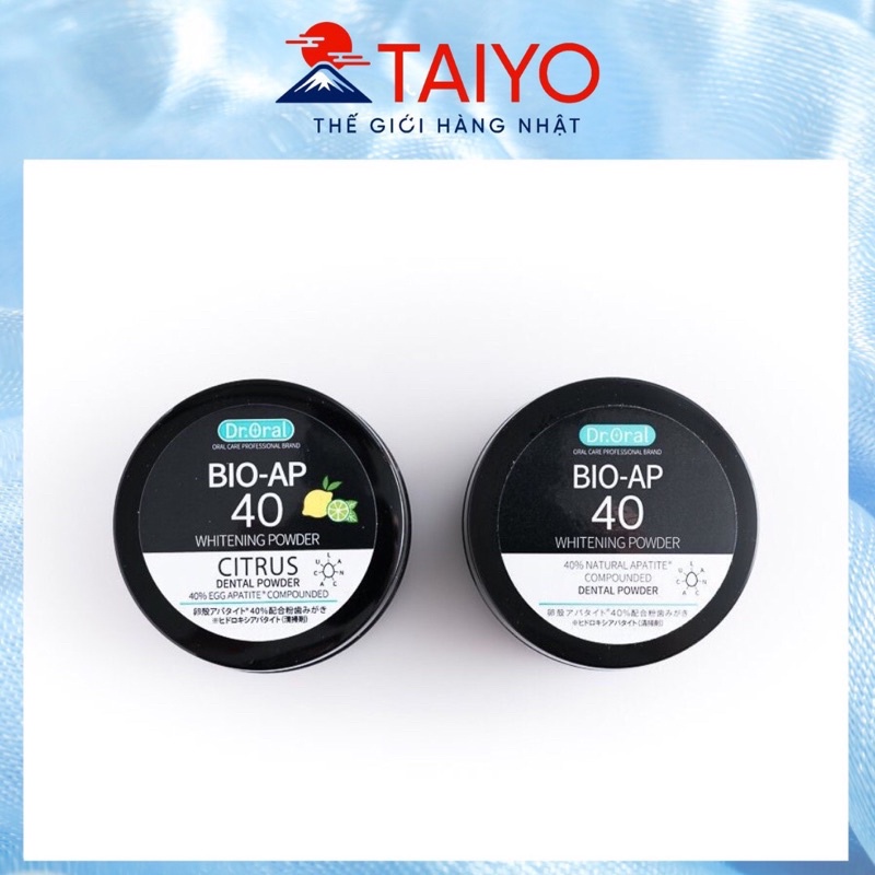 Bột tẩy trắng răng Dr.Oral BIO-AP 40 nhật bản hiệu quả taiyo_vn