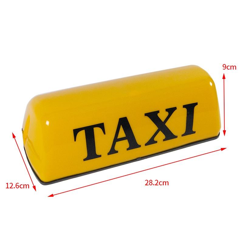 Mào TAXI  màu vàng có đèn, đế nam châm