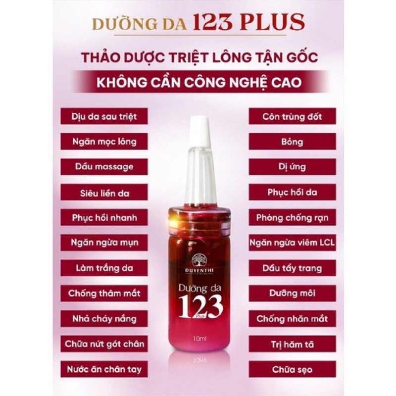 Dưỡng da 123 Bạch linh bách y sâm (10ml)
