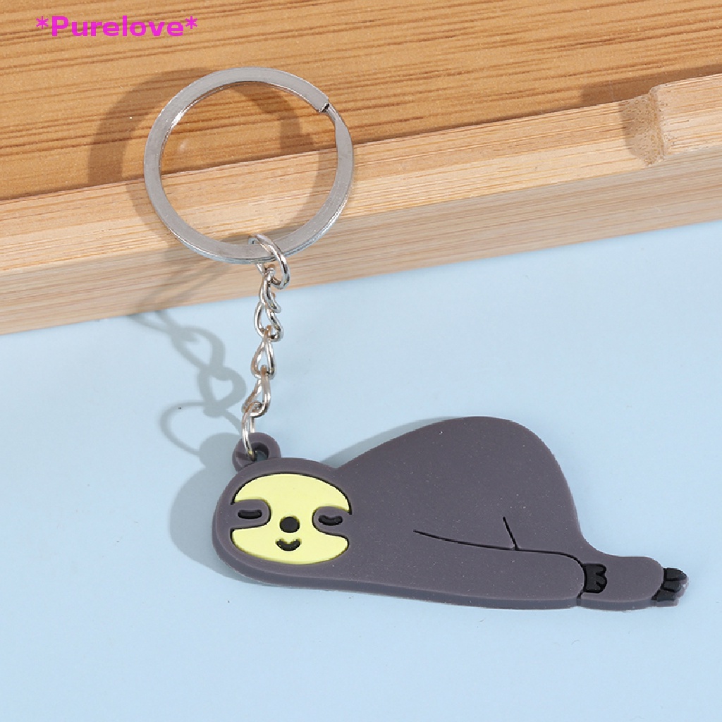 Móc Chìa Khóa / Điện Thoại Bằng PVC Hình Con Lười Độc Đáo Mới