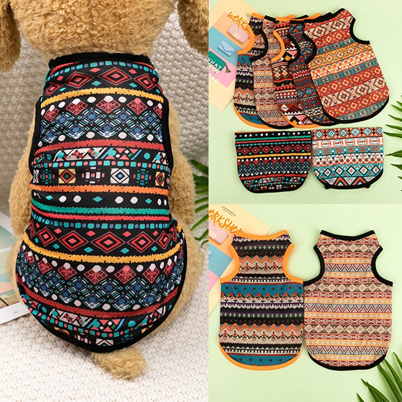 Áo Thun Mùa Hè Thoáng Khí In Họa Tiết Cổ Điển Cho Chó Mèo Shih Tzu