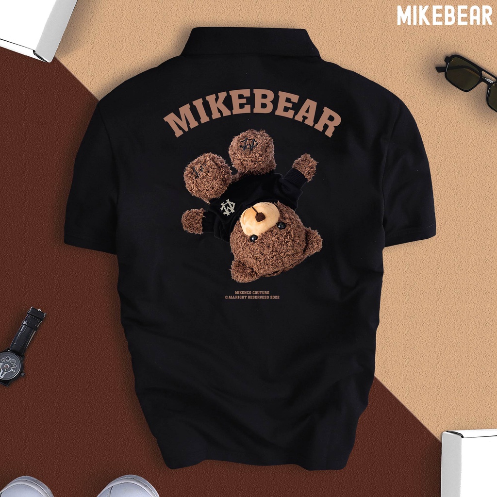 Áo Polo nam nữ Gấu Teddy MIKEBEAR cổ bẻ vải xịn fullbox, trẻ trung, thanh lịch