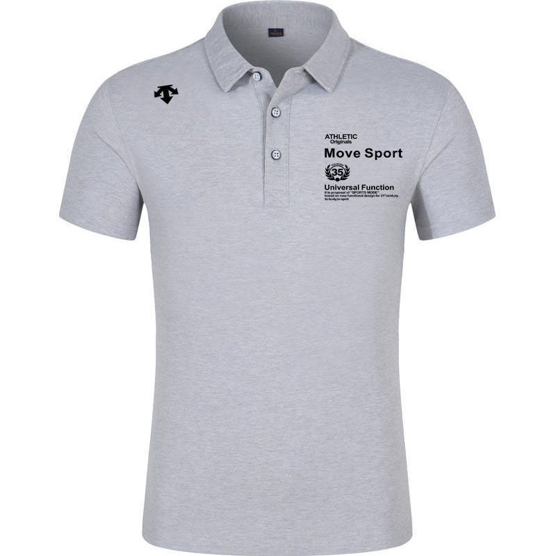 Áo Thun polo Tay Ngắn Bằng Vải Cotton Mỏng In Hình DESCENTE Disante Phong Cách Mới 2023 Dành Cho Bạn Nam