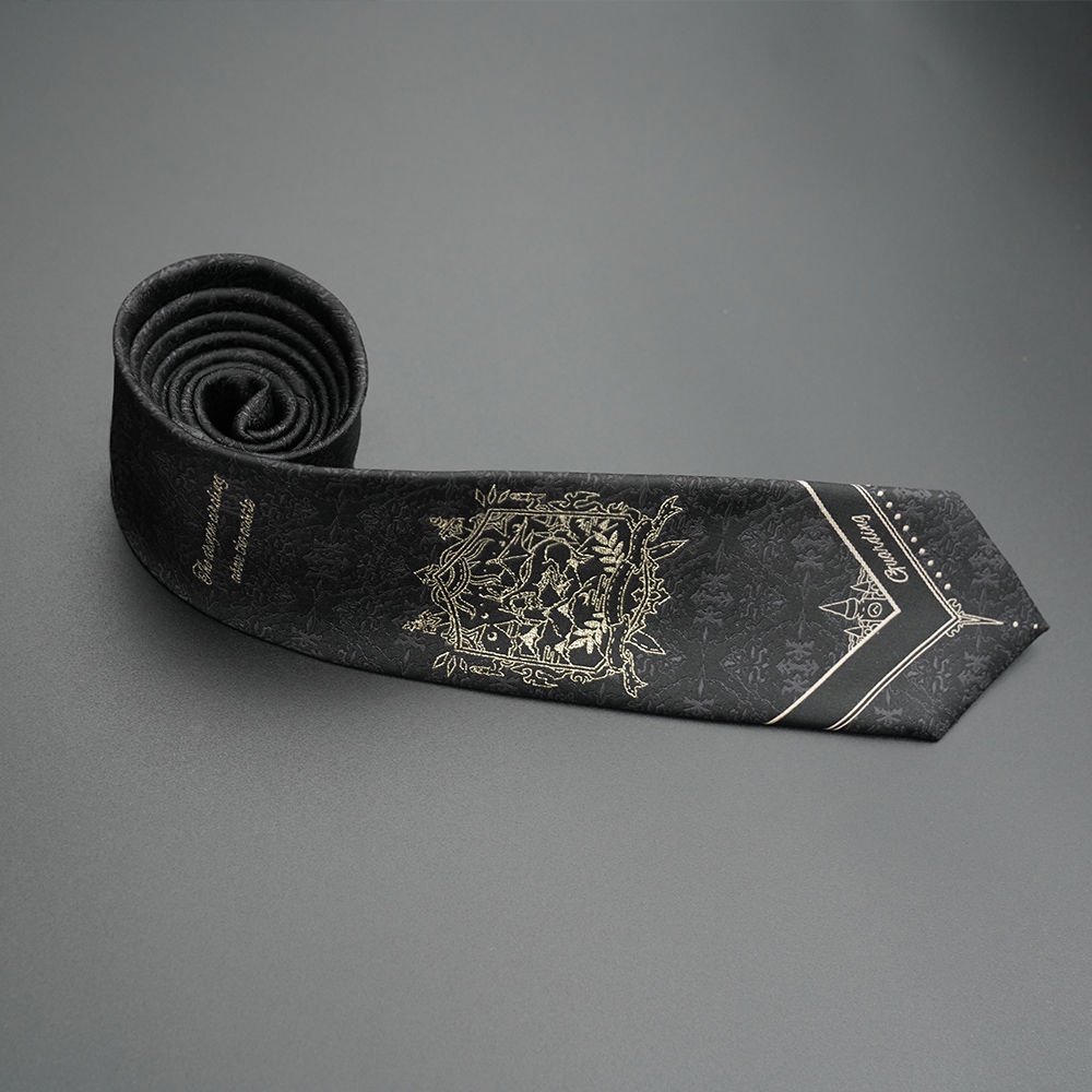 Cà Vạt Đồng Phục Nam Nữ Màu Đen Burgundy