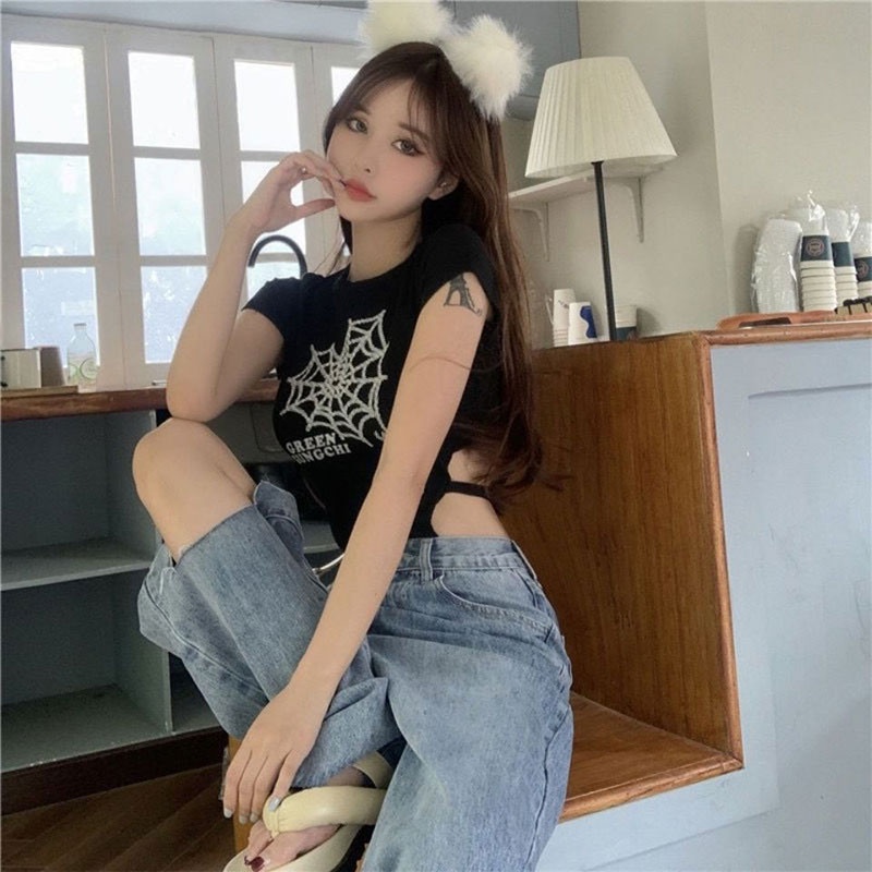 Enjoy Freedom Áo Thun Dài Tay Thiết Kế Mỏng Kiểu Dáng Mới 2023 Quyến Rũ Thời Trang Dành Cho Nữ