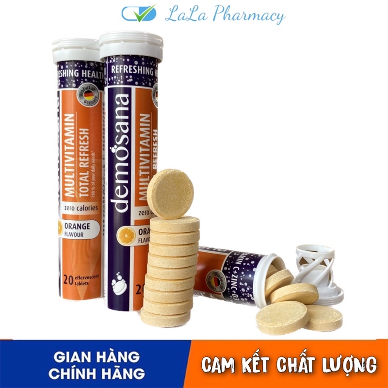 Viên sủi Vitamin tổng hợp vị cam tươi - nhập khẩu CHLB Đức - tuýp 20 viên