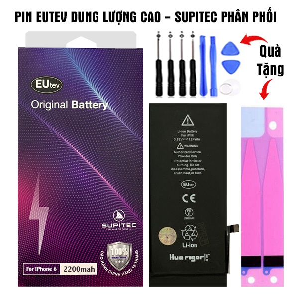 PIN EUTEV PRO DUNG LƯỢNG CAO - CHÍNH HÃNG SUPITEC PHÂN PHỐI