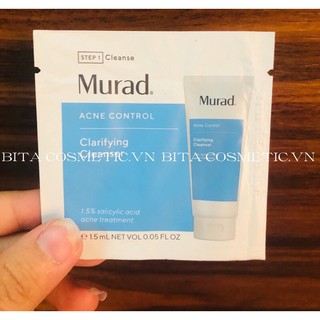 Sample sữa rửa mặt Murad Clarifying Cleanser 1,5ml