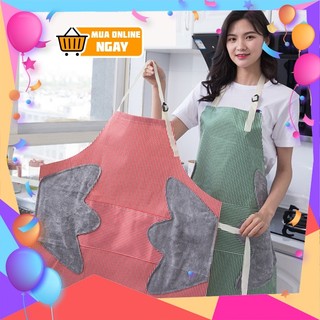[HSP45] Tạp dề 💖🔥 [Siêu Sale] [Có sẵn]🌈💥 Tạp dề, Tạp dề có khăn lau tay 2 bên
