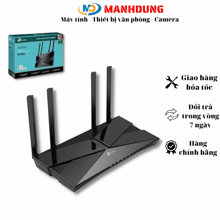Router Wi-Fi 6 Gigabit Băng Tần Kép AX3000_Archer AX53 chính hãng