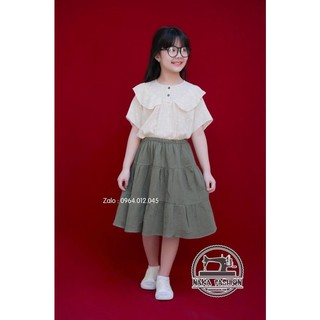 Áo chấm bi bèo cong - msp 2538