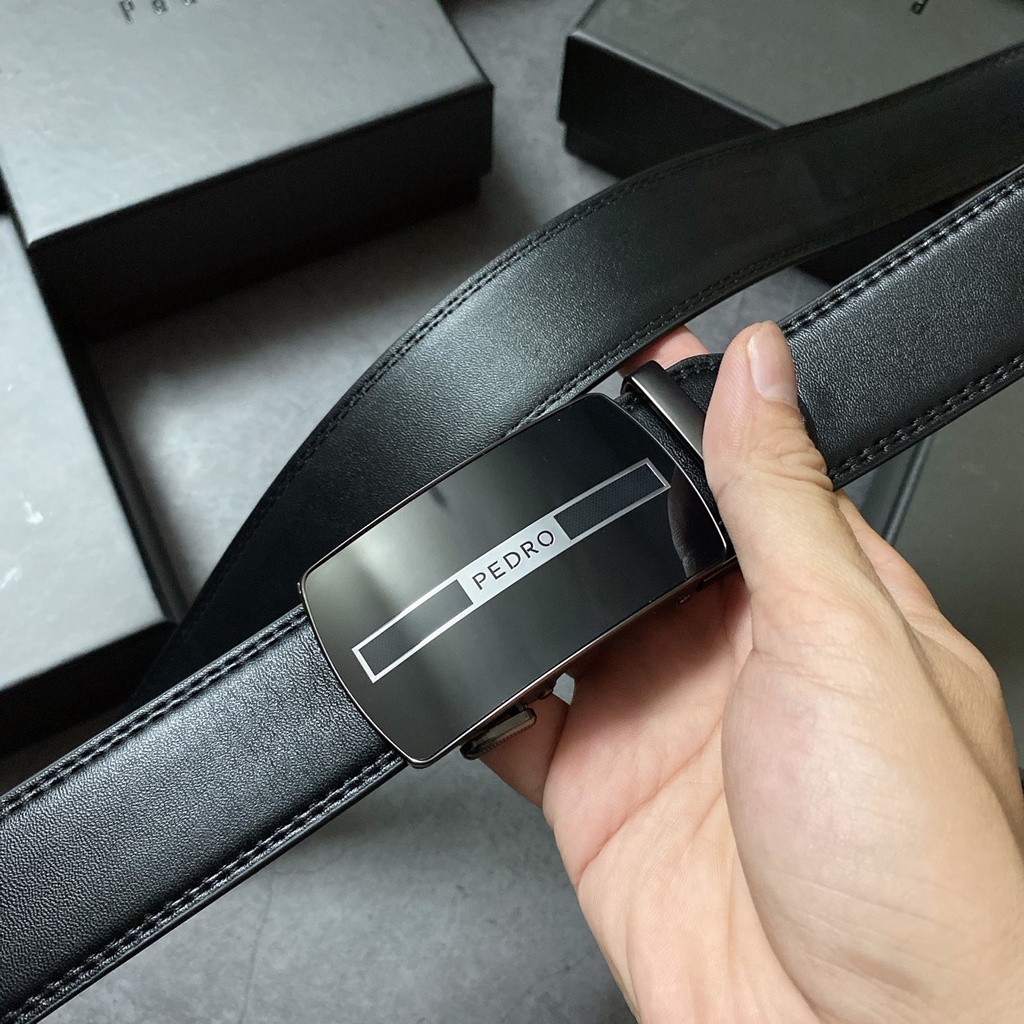 Nịt nam tráng gương logo giữa - NN341