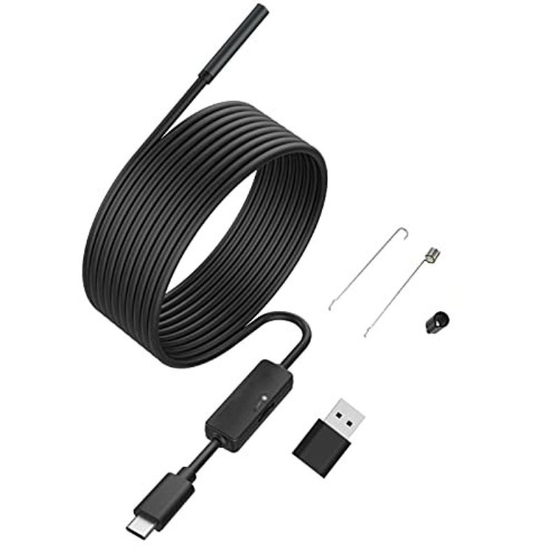 Camera Nội Soi USB OTG Android 5.5Mm Chống Thấm Nước Có Đèn LED 6 Bóng Cổng USB Type C 16.4FT Cho Điện Thoại / Máy Tính