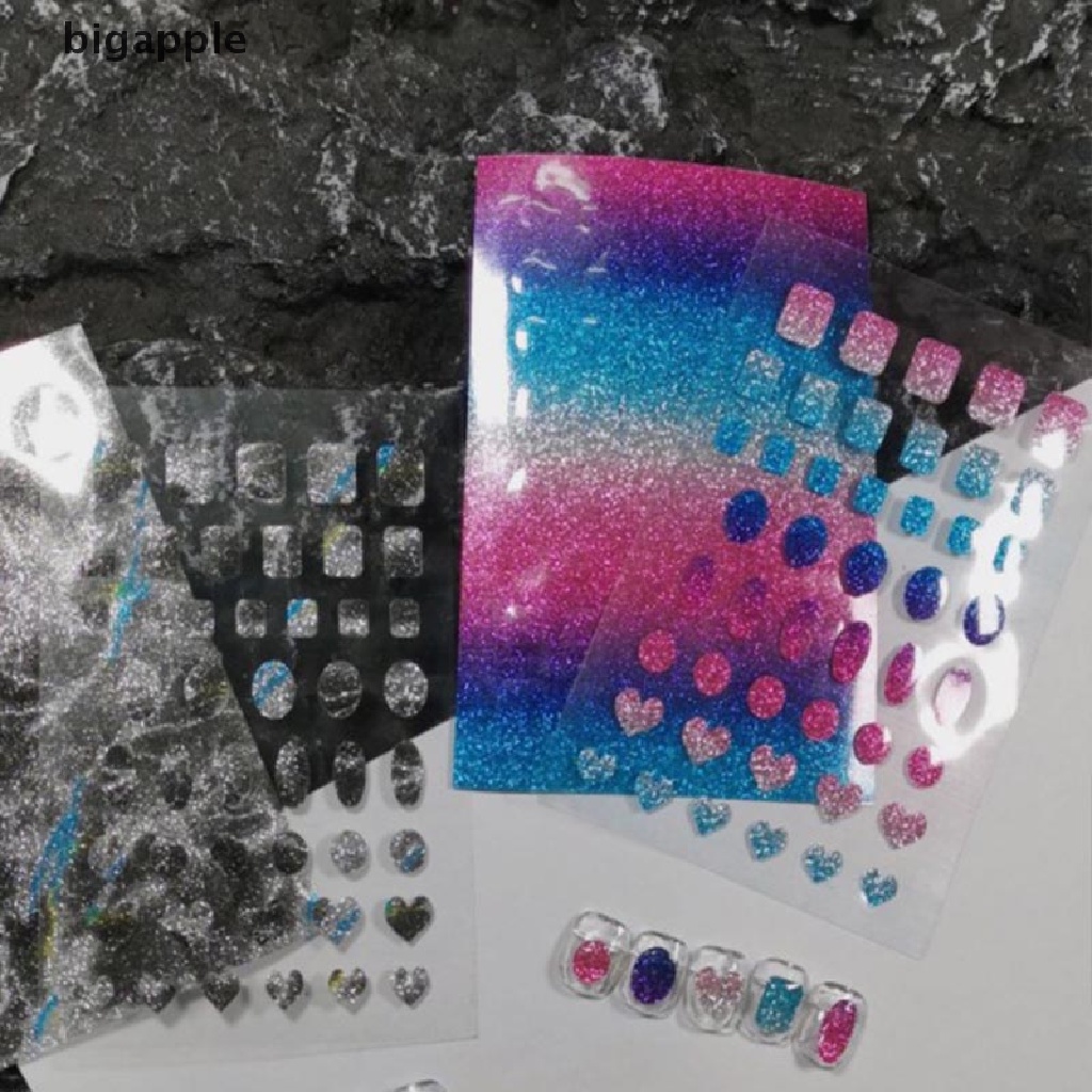 1 Tờ Đề Can Dán Móng Tay Nghệ Thuật Màu Laser