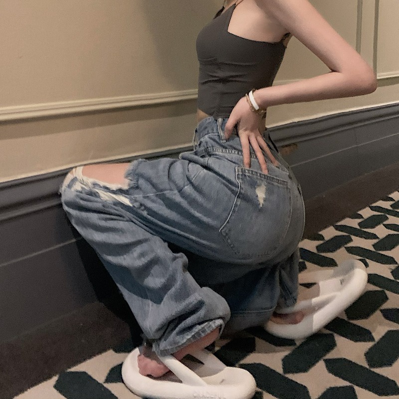 IELGY   Quần harem Lưng Cao Dáng Rộng Phong Cách Thời Trang Dành Cho Nữ