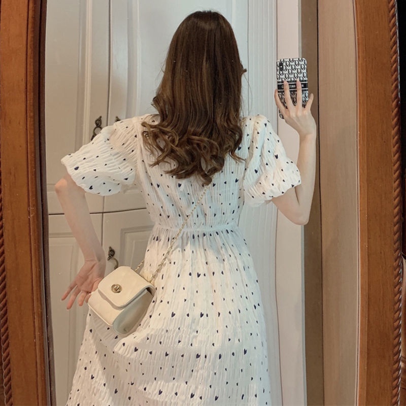 Đầm Tay Phồng Kiểu Pháp Thiết Kế Xinh Xắn Thời Trang Cho Nữ