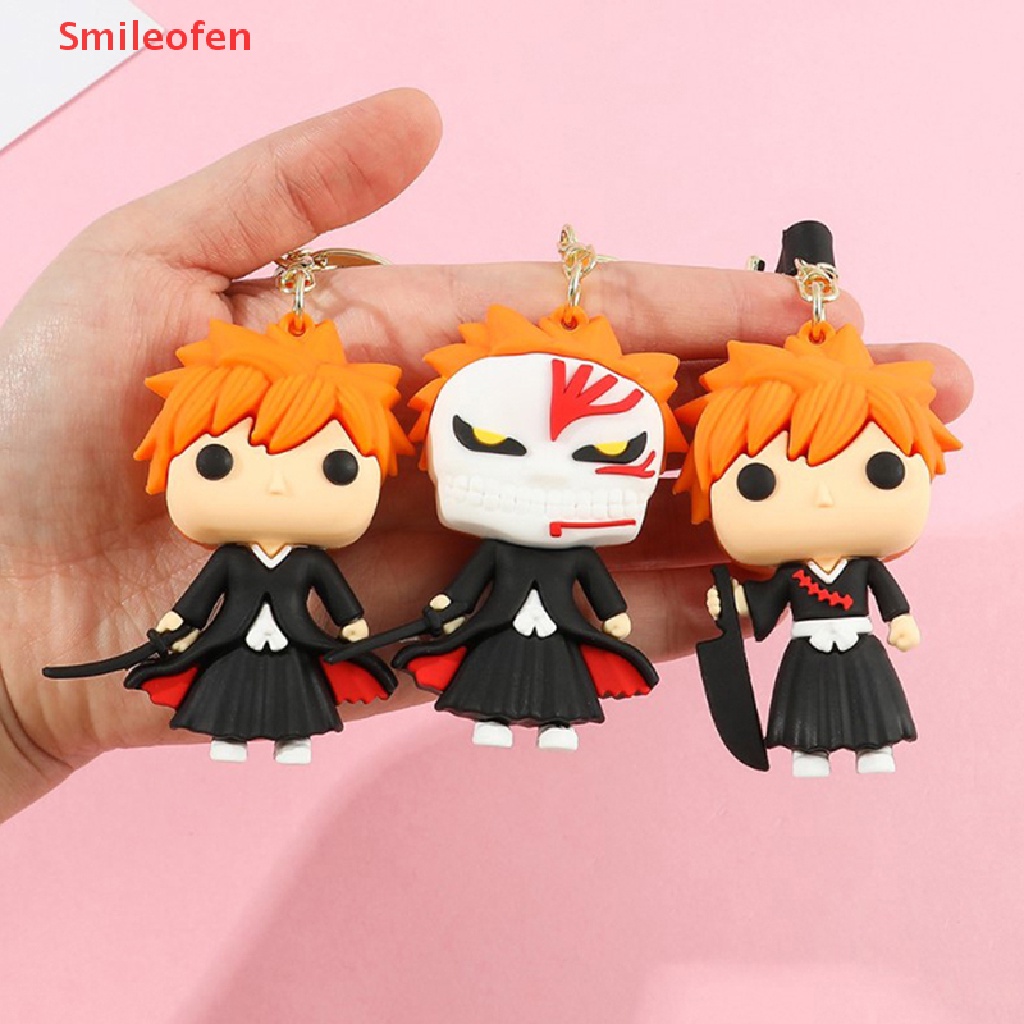 1 Móc Khóa Mô Hình Nhân Vật Kurosaki Ichigo Hoạt Hình BLEACH Bằng PVC Mới
