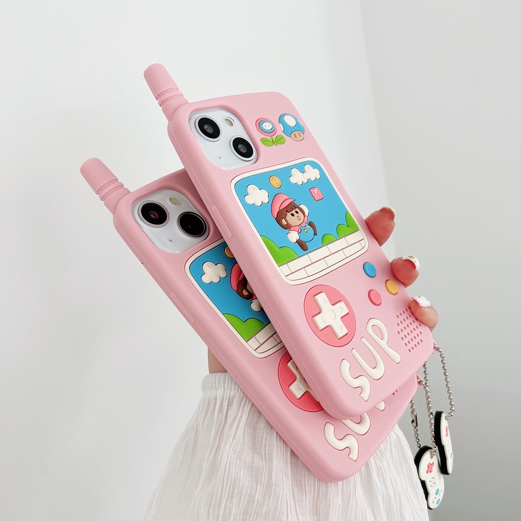 Ốp Điện Thoại Silicon Tpu Mềm Hình Super Mario Bảo Vệ Toàn Diện Cho iPhone 14 13 12 11 Pro Max Xs XR 7 8 Plus