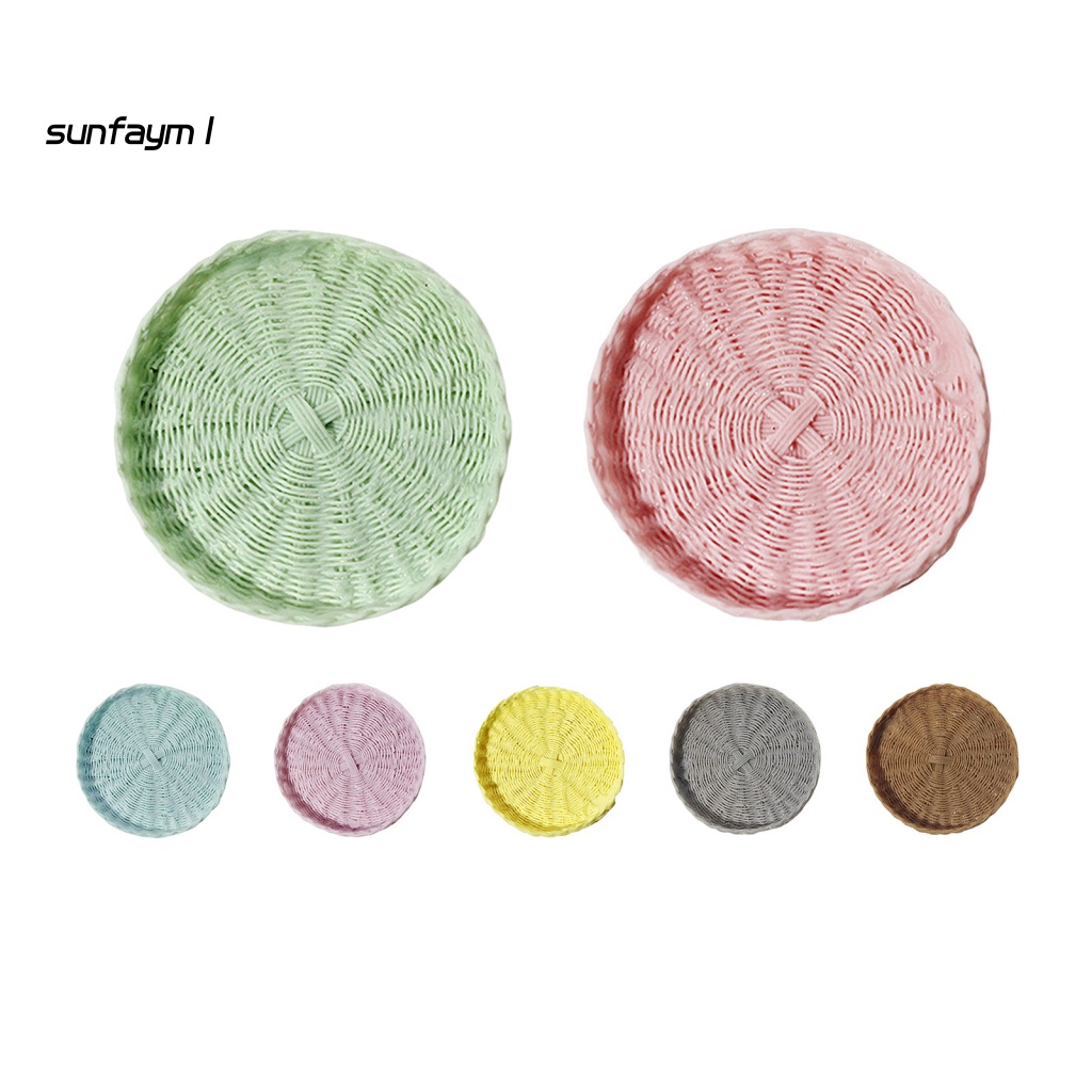 Sunfa Khay Đựng Bánh Mì Trái Cây Đồ Chơi Thu Nhỏ Không Phai Màu Cho Nhà Búp Bê