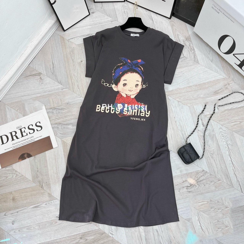 [ VCT134 ] Váy cotton dáng suông bé gái dễ thương | BigBuy360 - bigbuy360.vn