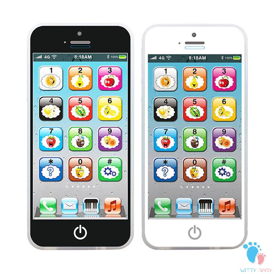 Children'S Educational Toys Mobile Phone Music Light Touch Screen Learning Toys Charging English Early Education Machine