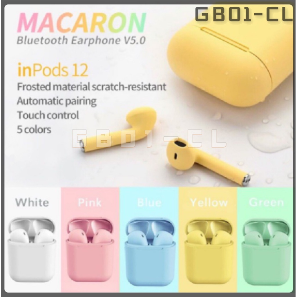 Tai Nghe Không Dây I12 Tws Bt 5.0 Dùng Cho Windows / headphone Inpods 12 2OI3