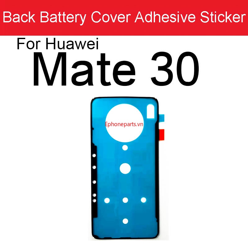 Miếng Dán Nắp Pin Thay Thế Cho Huawei Mate 10 20 20X 30 RS Lite Pro 4G 5G