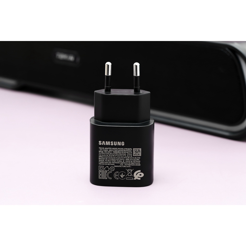 Sạc nhanh Samsung 25W kèm dây sạc Samsung Type C thương hiệu BACARAT