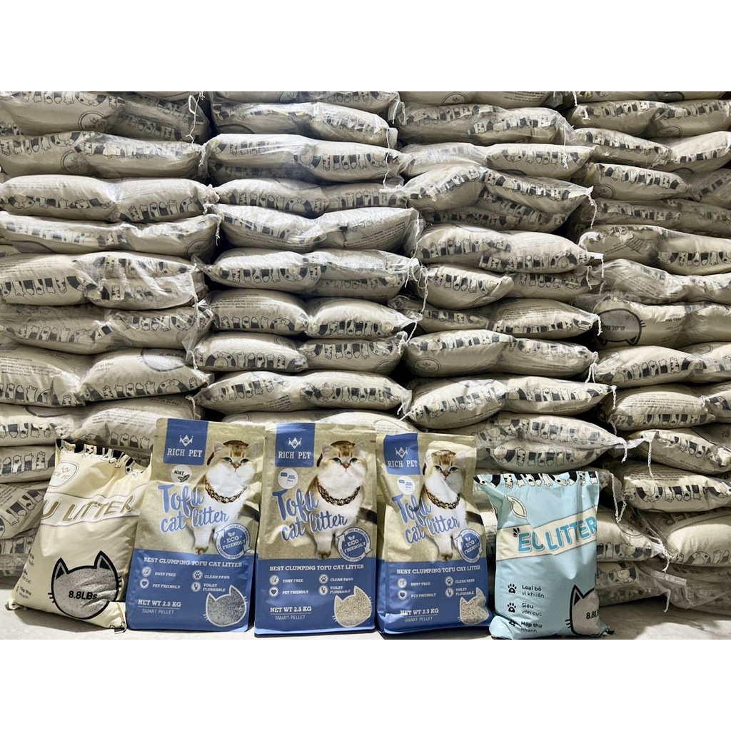 Cát vệ sinh EU siêu vón cho mèo 4kg-8kg