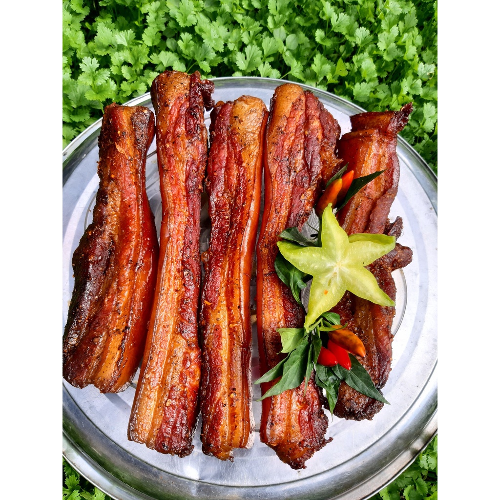 500g Ba Chỉ Hun Khói Tây Bắc Thơm Ngon