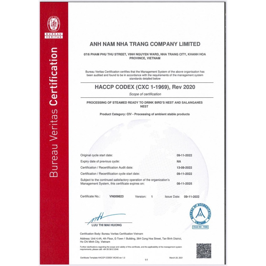 Yến Sào Chưng Sẵn Set 10 Hũ  ANH NAM NEST   30% Tổ Yến Thật