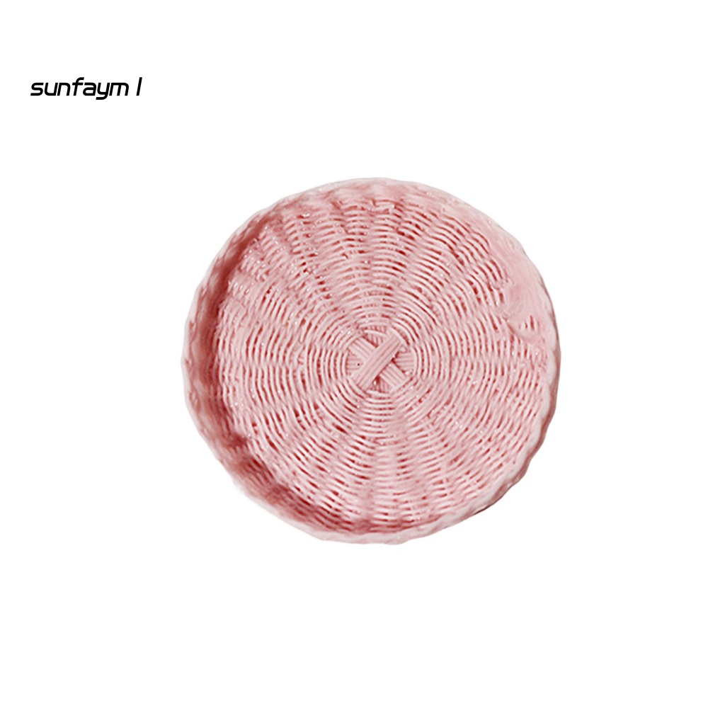 Sunfa Khay Đựng Bánh Mì Trái Cây Đồ Chơi Thu Nhỏ Không Phai Màu Cho Nhà Búp Bê