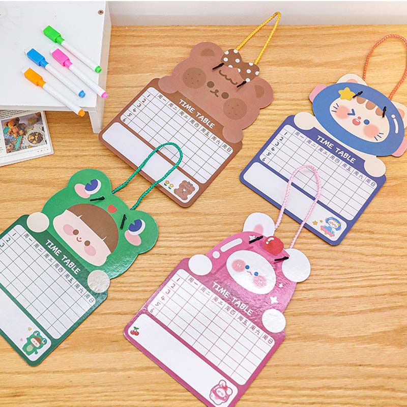 Bảng Vẽ Hai Mặt Có Thể Xóa Được Họa Tiết Hoạt Hình Dành Cho Bé