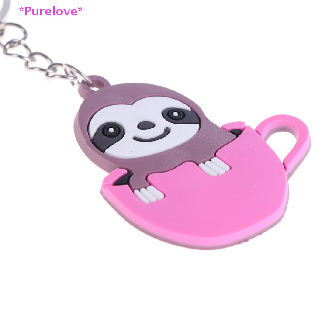 Móc Chìa Khóa / Điện Thoại Bằng PVC Hình Con Lười Độc Đáo Mới