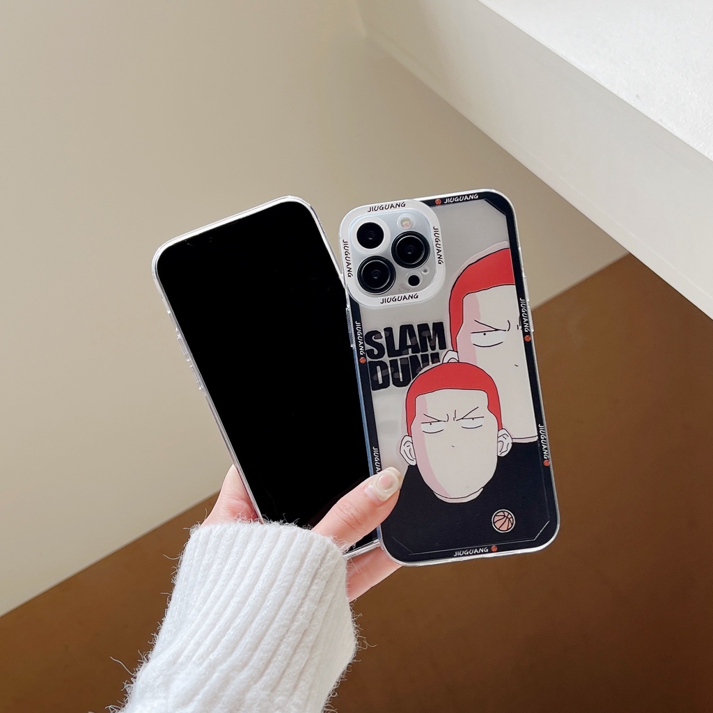 Ốp Điện Thoại TPU Silicon Mềm Trong Suốt Chống Sốc In Hình Nhân Vật Hanamichi Sakuragi Cho iPhone 14 13 12 11 PRO XS XR Max 7 8 Plus