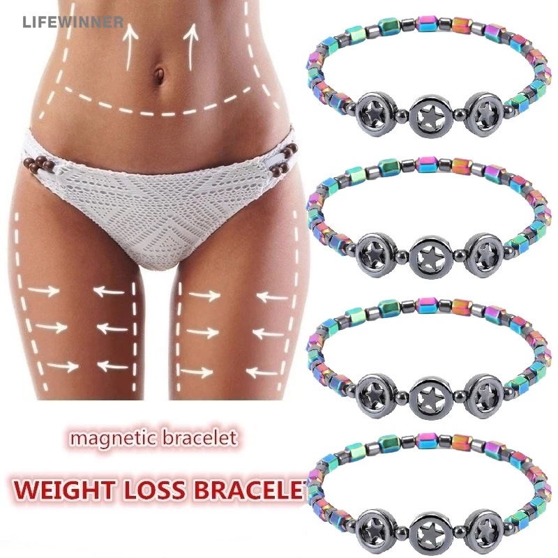Vòng Đeo Chân / Lắc Chân Xỏ Hạt Đá Ngôi Sao Năm Cánh Màu Đen Đơn Giản Giảm Cân Bằng Liệu Pháp Giảm Cân Cho Nữ