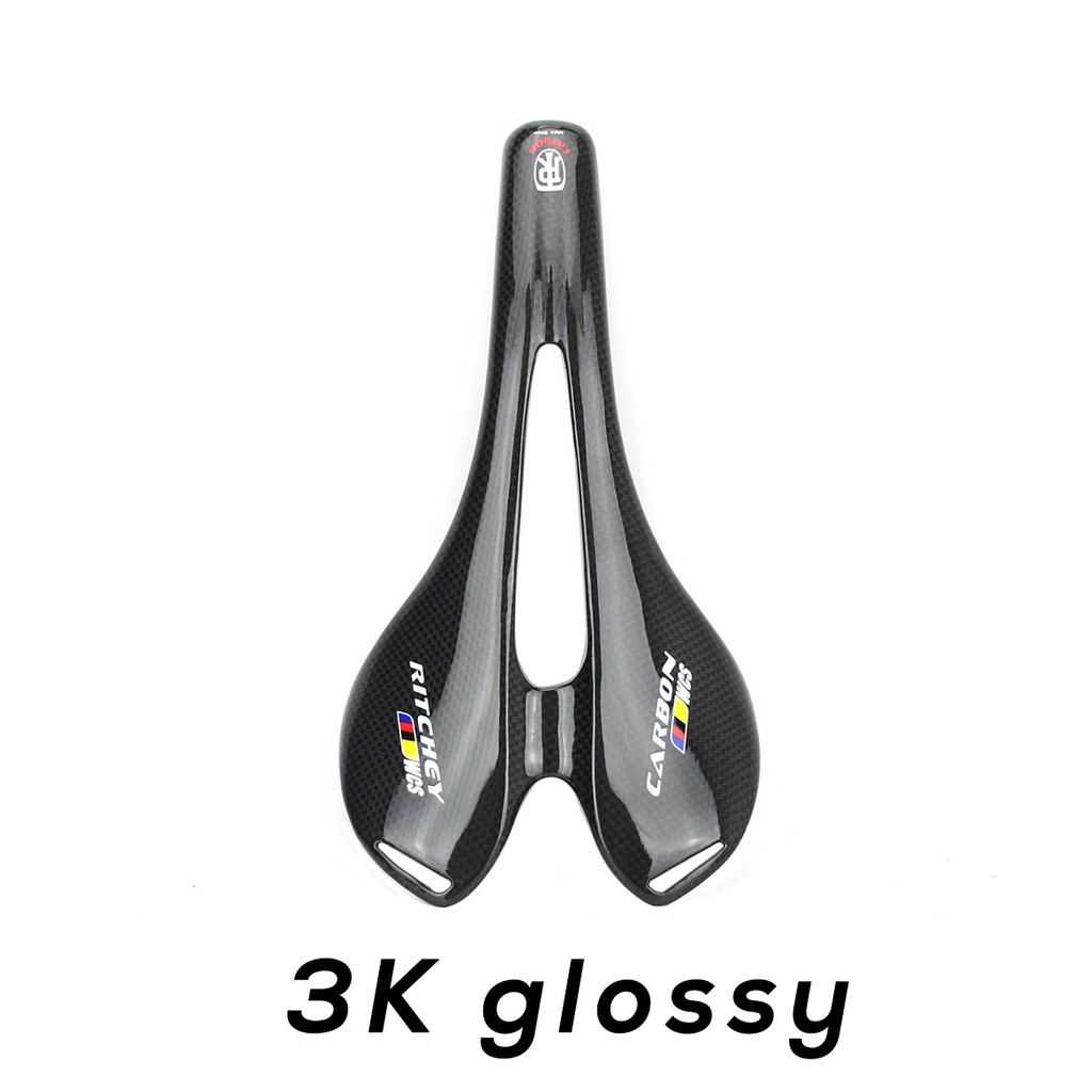 Miếng Dán Logo WCS 3K Bằng Sợi Carbon Bảo Vệ Yên Xe Đạp Leo Núi