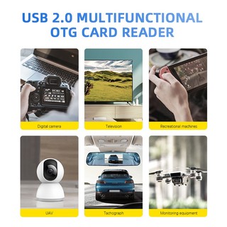 Đầu Đọc Thẻ Nhớ USB 2.0 Type C Micro USB / TF / SD OTG