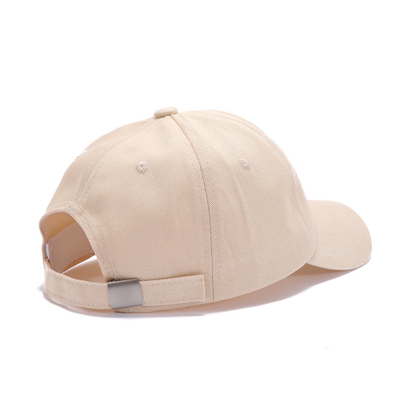 Mũ lưỡi trai LINJW cotton mềm thêu chữ F thời trang mùa hè cho nam và nữ