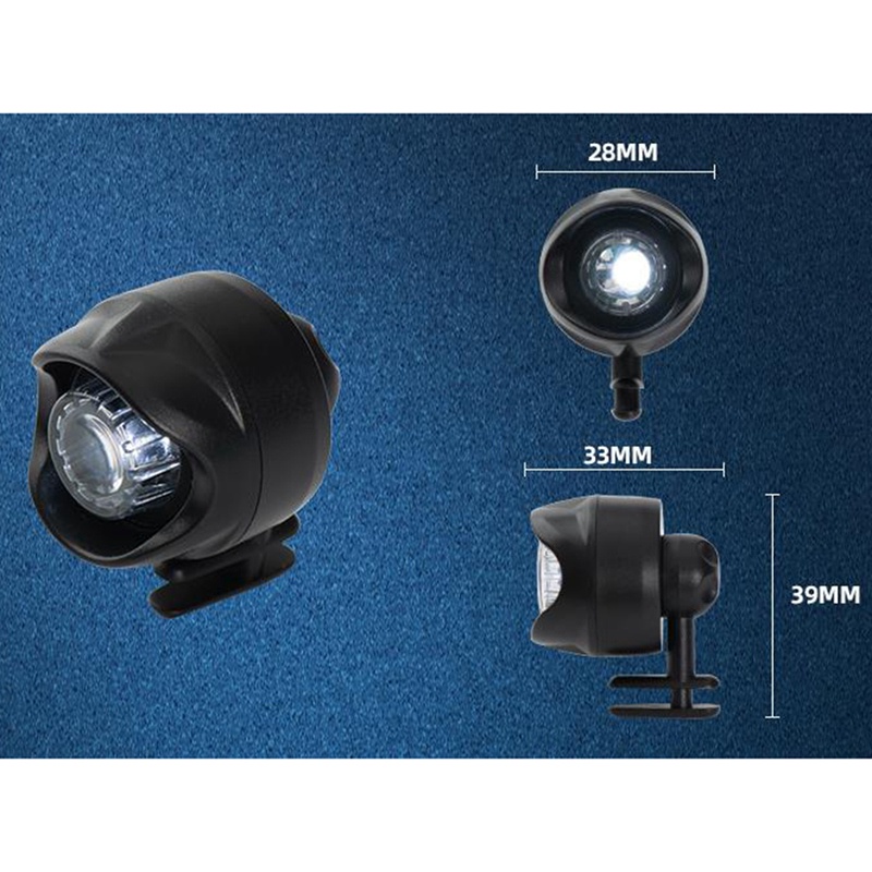 Set 2 Đèn Pha LED Croc 3 Chế Độ Chiếu Sáng Dành Cho Cún Đi Bộ Đường Dài Màu Đen