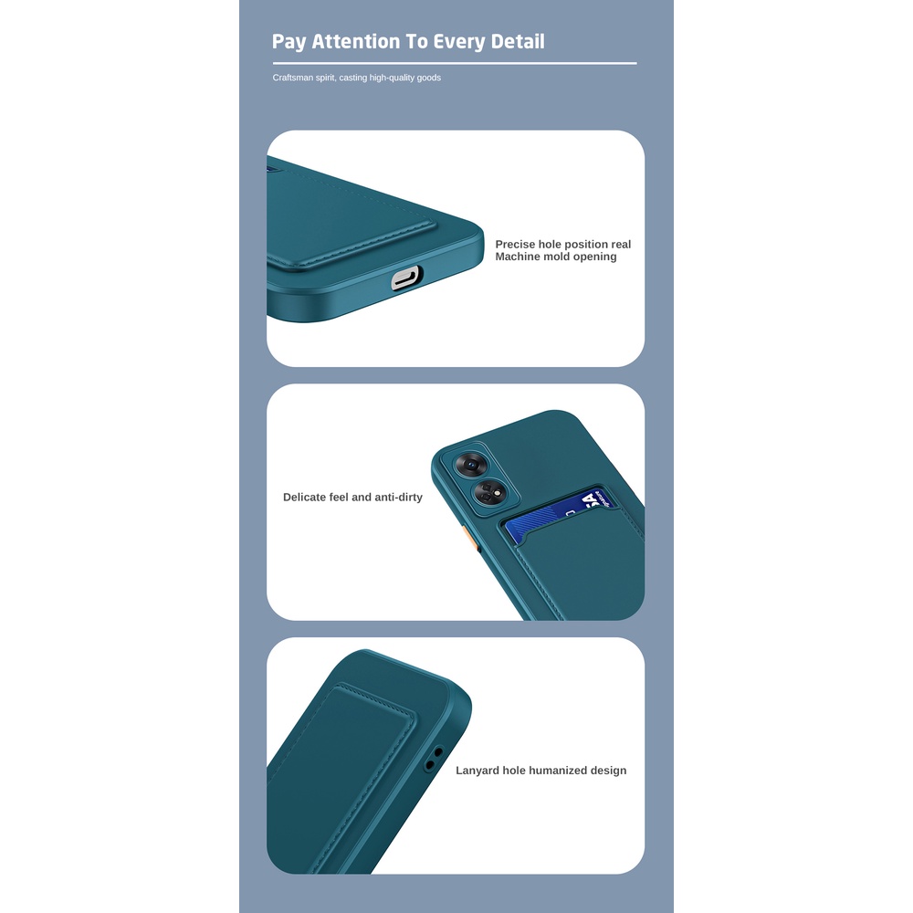 Ốp Điện Thoại Silicon Mềm Bảo Vệ Camera Có Ngăn Đựng Thẻ Cho Oppo Reno8 T 4G Reno8T 5G Reno 8 T 8T CPH2481 CPH2505