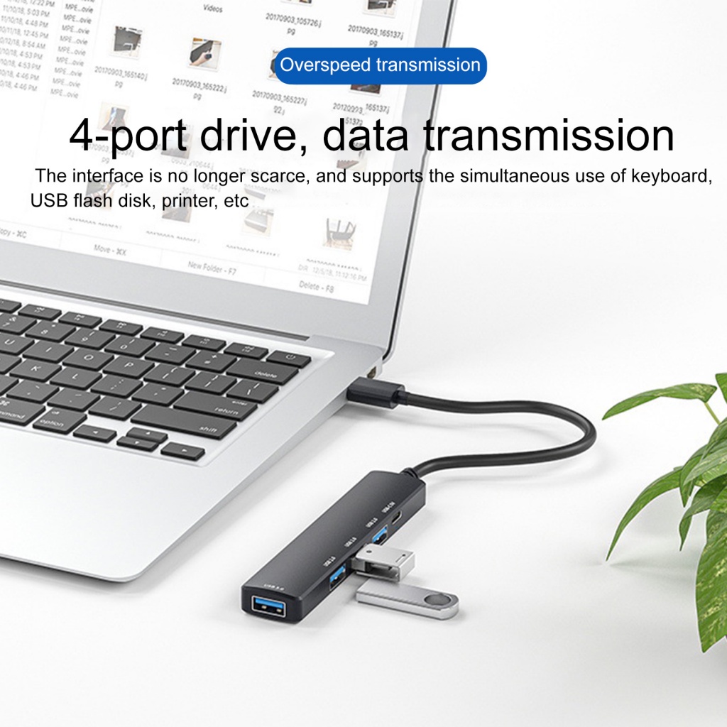 Bộ Chia Cổng USB 3.0 / 2.0 5V Type-C 3.0 5 Trong 1 Hình Hoa Hướng Dương Cho Laptop Điện Thoại