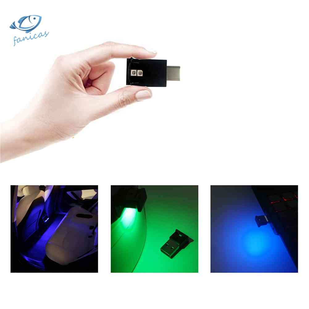 Đèn LED USB RGB Dùng Trang Trí Nội Thất Xe Hơi Tesla Model S 3 X Y