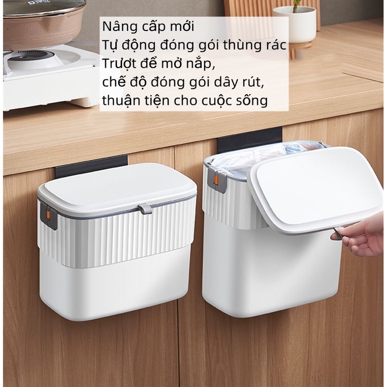 Thùng rác treo tủ bếp thùng rác nhà vệ sinh Hộp Đựng Giấy Vệ Sinh Gắn Tường Không Cần Khoan Lỗ Chống Thấm Nước