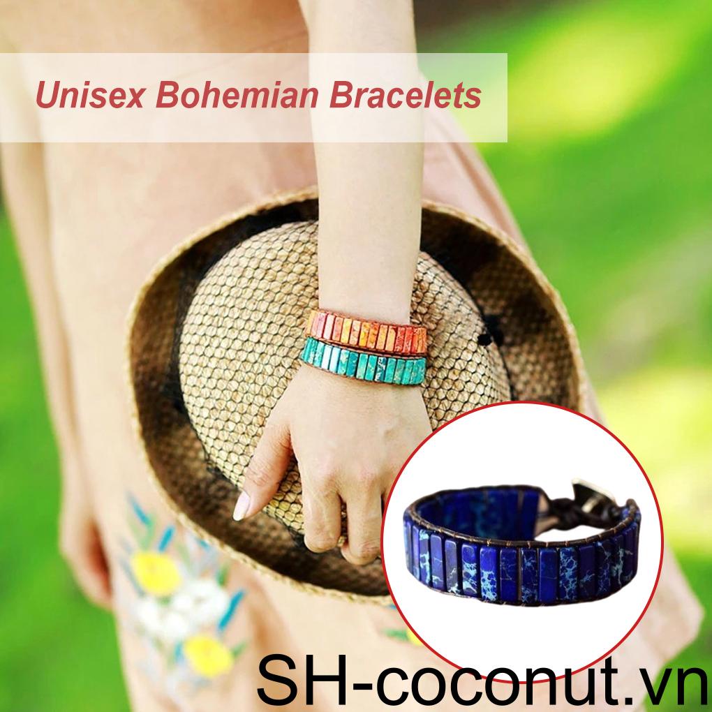 Vòng Đeo Tay Bằng Da Phong Cách Bohemian Cổ Điển Dành Cho Nam Và Nữ